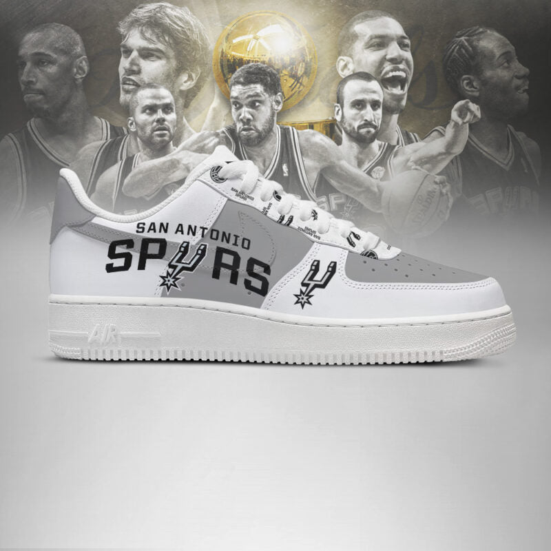 [HOT DEAL] NEW CUSTOMIZED NBA23 SAS SAN ANTONIO SPURS AF1 SHOES