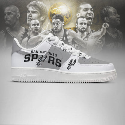 [HOT DEAL] NEW CUSTOMIZED NBA23 SAS SAN ANTONIO SPURS AF1 SHOES