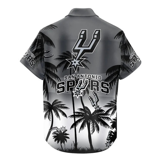 LIMITED EDITION - NEW CUSTOMIZED NBA23 SAS SAN ANTONIO SPURS UNISEX HAWAIIAN SHIRT & SHORTS SET