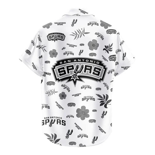 LIMITED EDITION - NEW CUSTOMIZED NBA23 SAS SAN ANTONIO SPURS UNISEX HAWAIIAN SHIRT & SHORTS SET