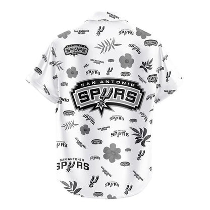 LIMITED EDITION - NEW CUSTOMIZED NBA23 SAS SAN ANTONIO SPURS UNISEX HAWAIIAN SHIRT & SHORTS SET