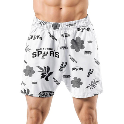 LIMITED EDITION - NEW CUSTOMIZED NBA23 SAS SAN ANTONIO SPURS UNISEX HAWAIIAN SHIRT & SHORTS SET