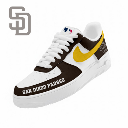 LIMITED EDITION - NEW CUSTOMIZED MLB18 SDP SAN DIEGO PADRES AF1 SNEAKERS