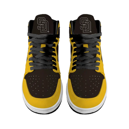 LIMITED EDITION - NEW CUSTOMIZED MLB18 SD PADRES AIR JORDAN SNEAKERS