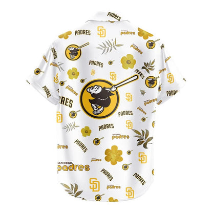 LIMITED EDITION - NEW CUSTOMIZED MLB18 SDP SAN DIEGO PADRES UNISEX HAWAIIAN SHIRT & SHORTS SET