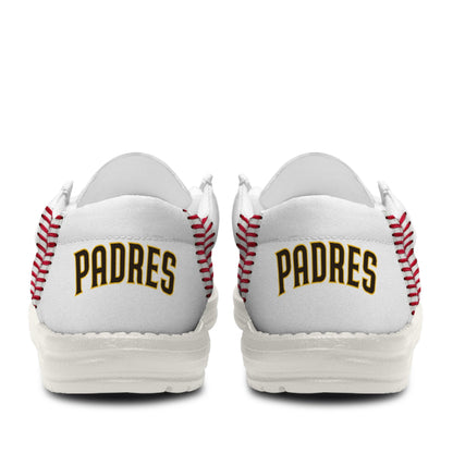 LIMITED EDITION - NEW CUSTOMIZED MLB18 SDP SAN DIEGO PADRES LOAFER SHOES