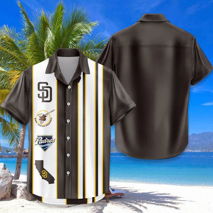 LIMITED EDITION - NEW CUSTOMIZED MLB18 SDP SAN DIEGO PADRES UNISEX HAWAIIAN SHIRT