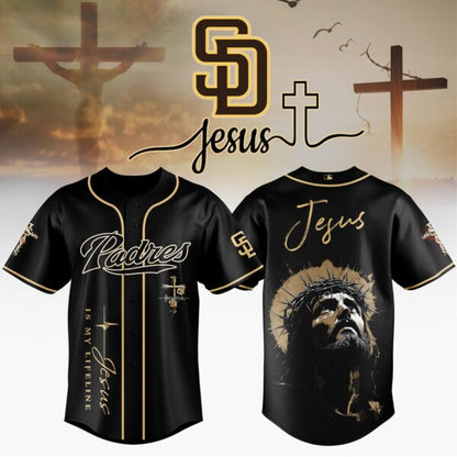 LIMITED EDITION - NEW CUSTOMIZED MLB18 SDP SAN DIEGO PADRES x JESUS CHRIST JERSEY