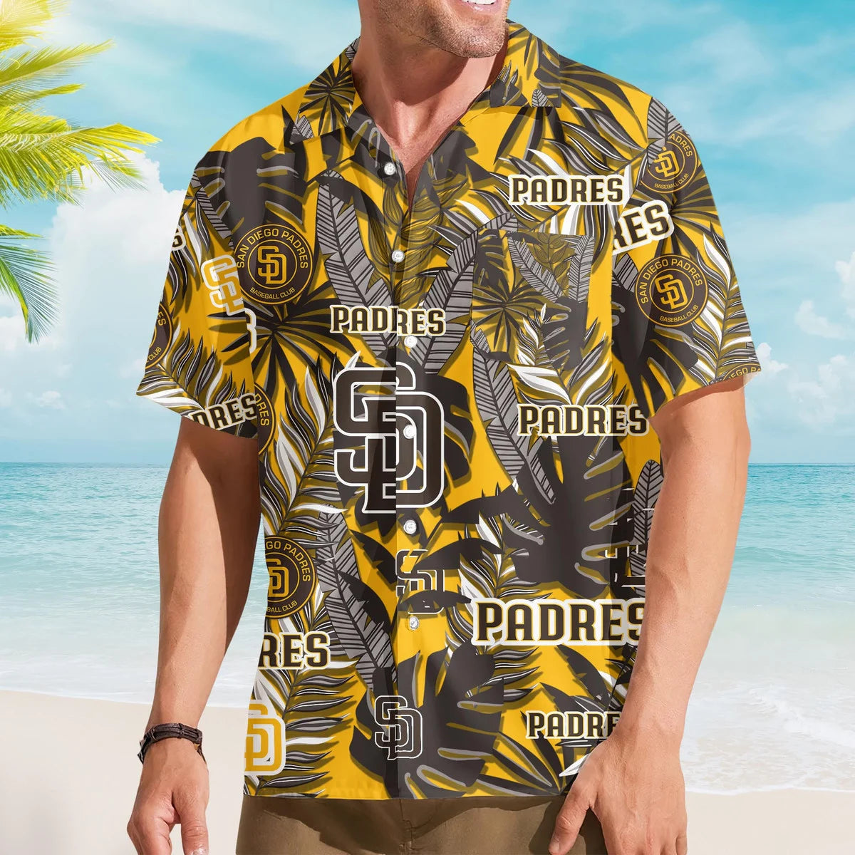 LIMITED EDITION - NEW CUSTOMIZED MLB18 SDP SAN DIEGO PADRES UNISEX HAWAIIAN SHIRT