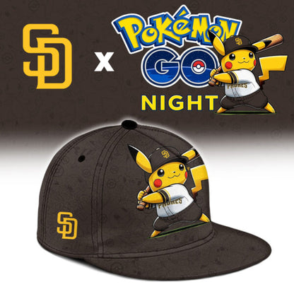 LIMITED EDITION - NEW CUSTOMIZED MLB18 SDP SAN DIEGO PADRES x POKEMON BASEBALL JERSEY & CAP