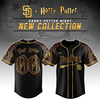 LIMITED EDITION - NEW CUSTOMIZED MLB18 SDP SAN DIEGO PADRES x HARRY POTTER BASEBALL JERSEY