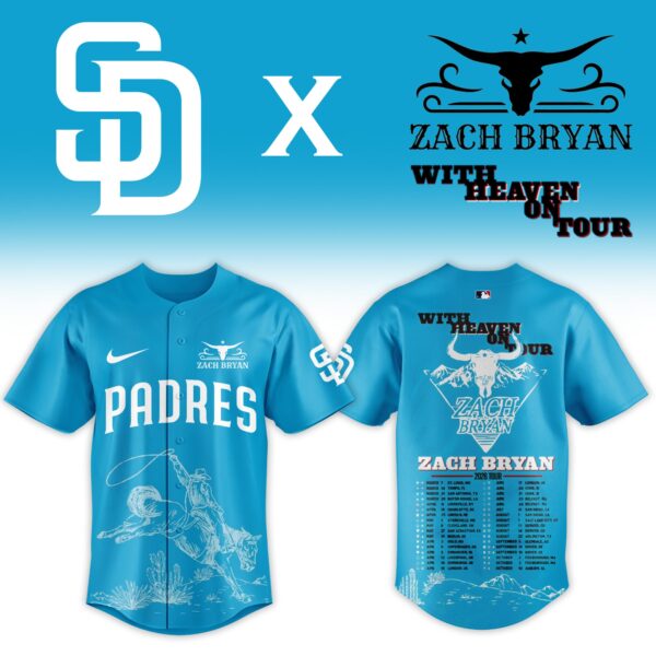 LIMITED EDITION - NEW CUSTOMIZED MLB18 SDP SAN DIEGO PADRES x ZACH BRYAN BASEBALL JERSEY & CAP