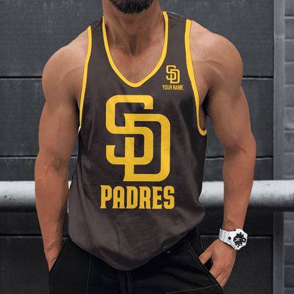 LIMITED EDITION - NEW CUSTOMIZED MLB18 SAN DIEGO PADRES UNISEX TANK TOP