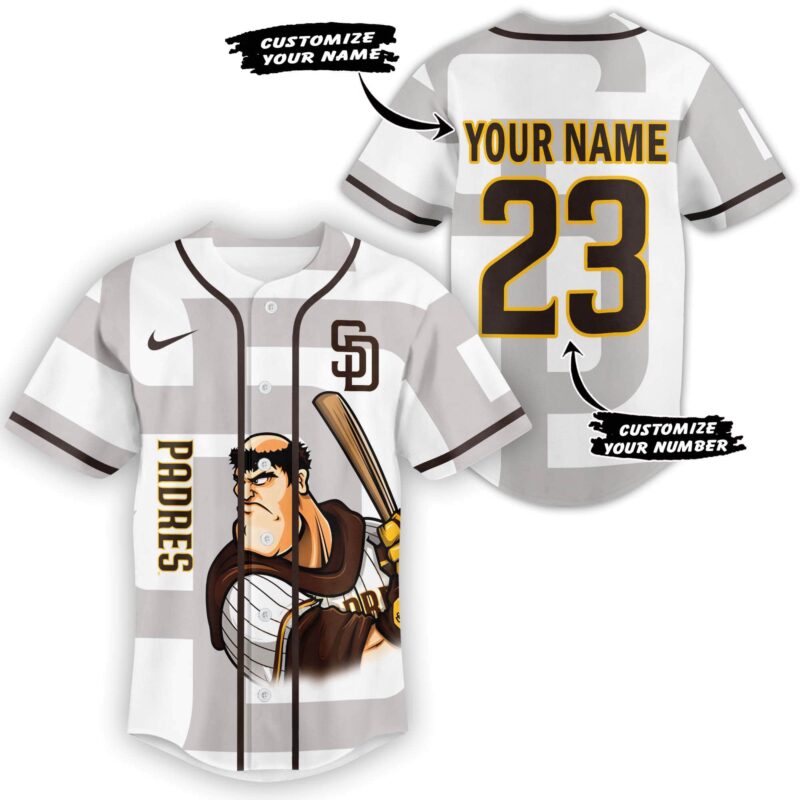 LIMITED EDITION - NEW CUSTOMIZED MLB18 SDP SAN DIEGO PADRES BASEBALL JERSEY