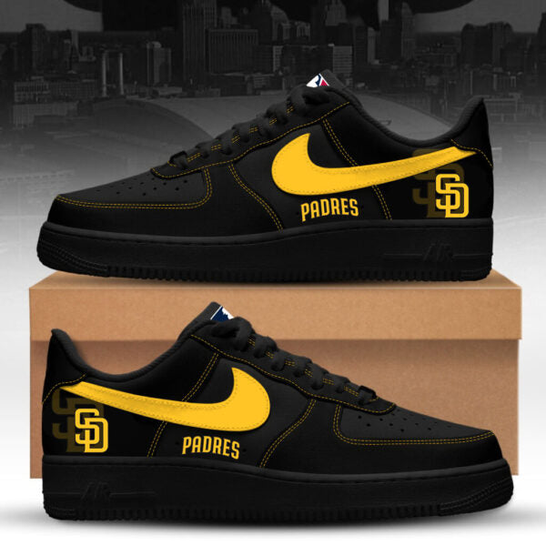 LIMITED EDITION - NEW CUSTOMIZED MLB18 SD PADRES AF1 SNEAKERS