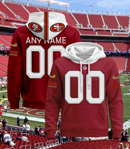 LIMITED EDITION - NEW CUSTOMIZED NFL11 SF49 SAN FRANCISCO 49ERS UNISEX T-SHIRT, POLO, HOODIE & JACKETS