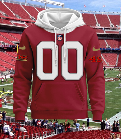 LIMITED EDITION - NEW CUSTOMIZED NFL11 SF49 SAN FRANCISCO 49ERS UNISEX T-SHIRT, POLO, HOODIE & JACKETS