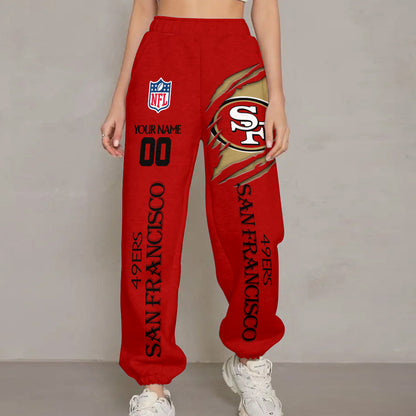 LIMITED EDITION - NEW PREMIUM NFL11 SF49 SAN FRANCISCO 49ERS UNISEX LONG PANTS