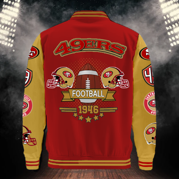LIMITED EDITION - NEW CUSTOMIZED NFL11 SF49 SAN FRANCISCO 49ERS BASEBALL JACKET