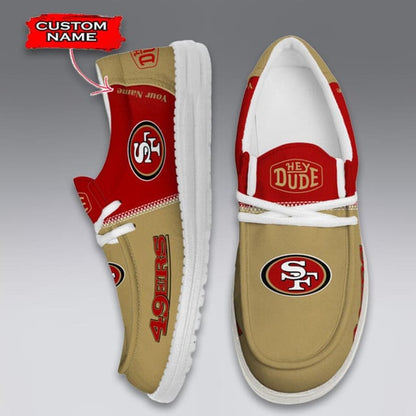 LIMITED EDITION - NEW CUSTOMIZED NFL11 SF49 SAN FRANCISCO 49ERS LOAFER SHOES