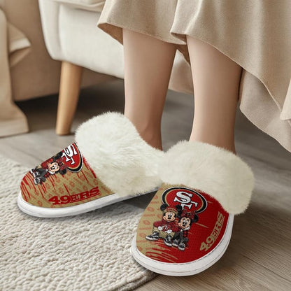 [SPECIAL OFFER] NEW CUSTOMIZED NFL11 SF49 SAN FRANCISCO 49ERS COTTON SLIPPERS