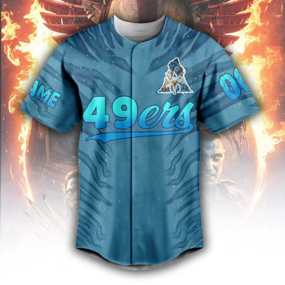 LIMITED EDITION - NEW CUSTOMIZED NFL11 SF49 SAN FRANCISCO 49ERS BASEBALL JERSEY