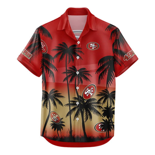 LIMITED EDITION - NEW CUSTOMIZED NFL11 SF49 SAN FRANCISCO 49ERS UNISEX HAWAIIAN SHIRT & SHORTS SET