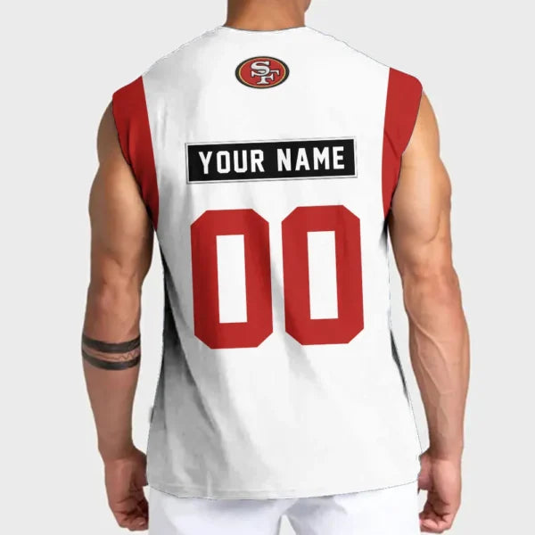 LIMITED EDITION - NEW CUSTOMIZED NFL11 SF49 SAN FRANCISCO 49ERS TANKTOP & GYM SHIRT