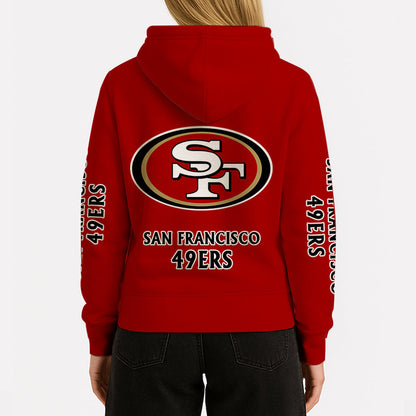 LIMITED EDITION - NEW CUSTOMIZED NFL11 SF49 SAN FRANCISCO 49ERS UNISEX HOODIE