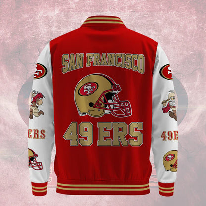 LIMITED EDITION - NEW CUSTOMIZED NFL11 SF49 SAN FRANCISCO 49ERS BASEBALL JACKET