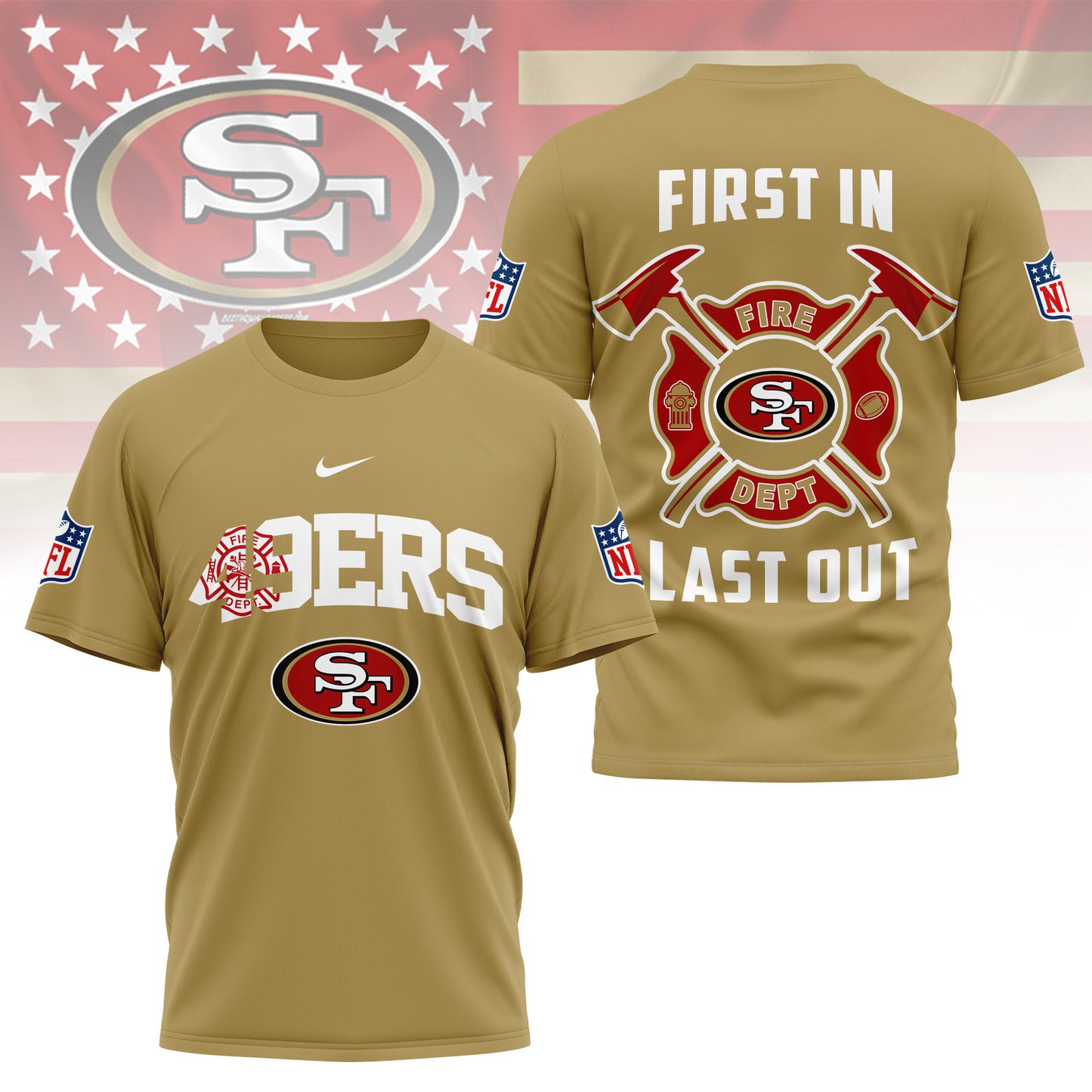 LIMITED EDITION - NEW CUSTOMIZED NFL11 SF49 SAN FRANCISCO 49ERS T-SHIRT | MULTIPLE COLORS AVAILABLE