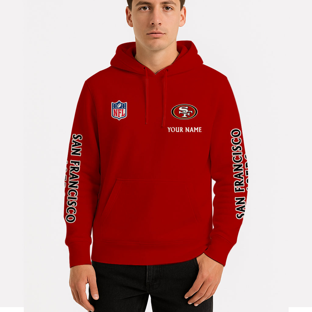 LIMITED EDITION - NEW CUSTOMIZED NFL11 SF49 SAN FRANCISCO 49ERS UNISEX HOODIE