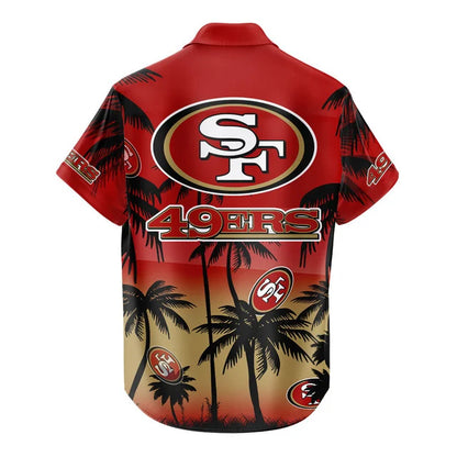 LIMITED EDITION - NEW CUSTOMIZED NFL11 SF49 SAN FRANCISCO 49ERS UNISEX HAWAIIAN SHIRT & SHORTS SET