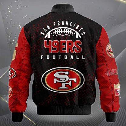 LIMITED EDITION - NEW CUSTOMIZED NFL11 SF49 SAN FRANCISCO 49ERS SATIN VARSITY JACKET & LONG PANTS