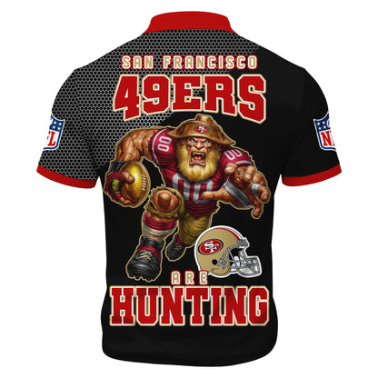 LIMITED EDITION - NEW CUSTOMIZED NFL11 SF49 SAN FRANCISCO 49ERS HARLEY-DAVIDSON POLO WITH ZIPPER SHIRT