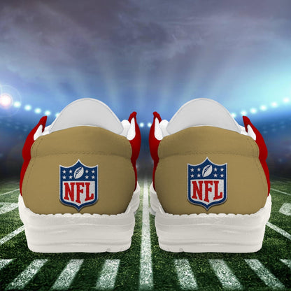 LIMITED EDITION - NEW CUSTOMIZED NFL11 SF49 SAN FRANCISCO 49ERS LOAFER SHOES