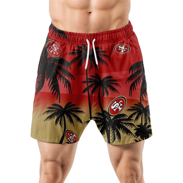 LIMITED EDITION - NEW CUSTOMIZED NFL11 SF49 SAN FRANCISCO 49ERS UNISEX HAWAIIAN SHIRT & SHORTS SET