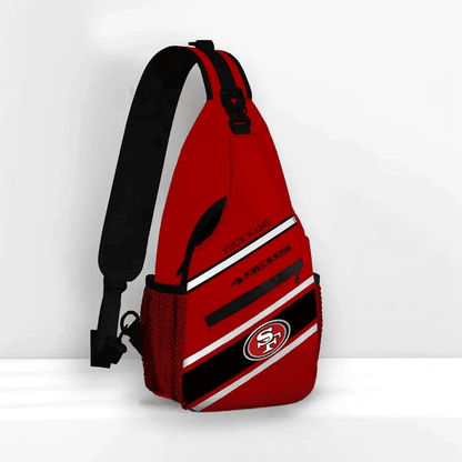 LIMITED EDITION - NEW CUSTOMIZED NFL11 SF49 SAN FRANCISCO 49ERS SLING BAG
