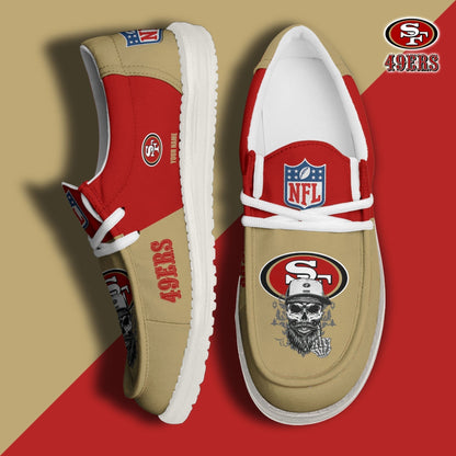 LIMITED EDITION - NEW CUSTOMIZED NFL11 SF49 SAN FRANCISCO 49ERS LOAFER SHOES