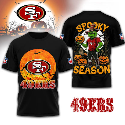 LIMITED EDITION - NEW CUSTOMIZED NFL11 SF49 SAN FRANCISCO 49ERS x SPOOKY SEASON T-SHIRT, HOODIE, ZIP HOODIE