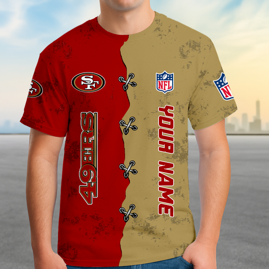 LIMITED EDITION - NEW CUSTOMIZED NFL11 SF49 SAN FRANCISCO 49ERS UNISEX T-SHIRT, POLO, HOODIE & JACKETS
