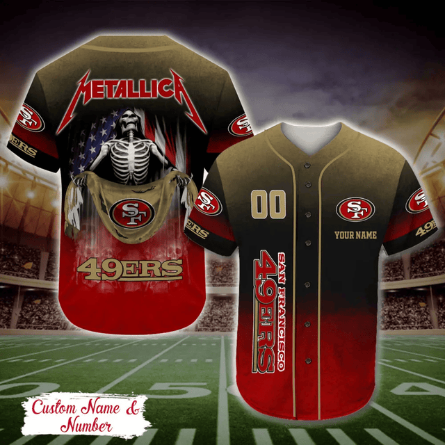 LIMITED EDITION - NEW CUSTOMIZED NFL11 SF49 SAN FRANCISCO 49ERS BASEBALL JERSEY