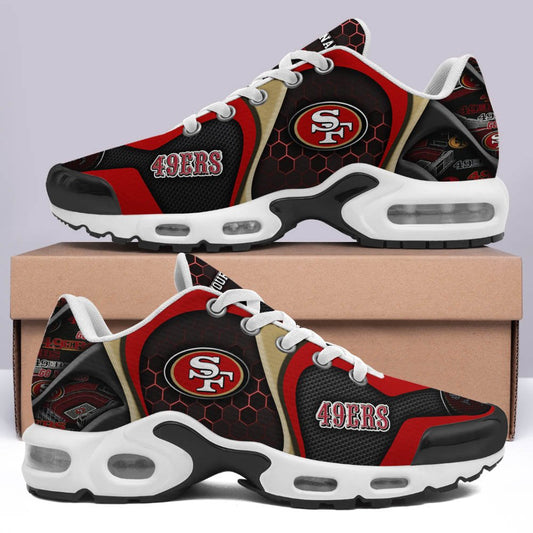 LIMITED EDITION - NEW CUSTOMIZED NFL11 SF49 SAN FRANCISCO 49ERS UNISEX AIR MAX PLUS SNEAKERS