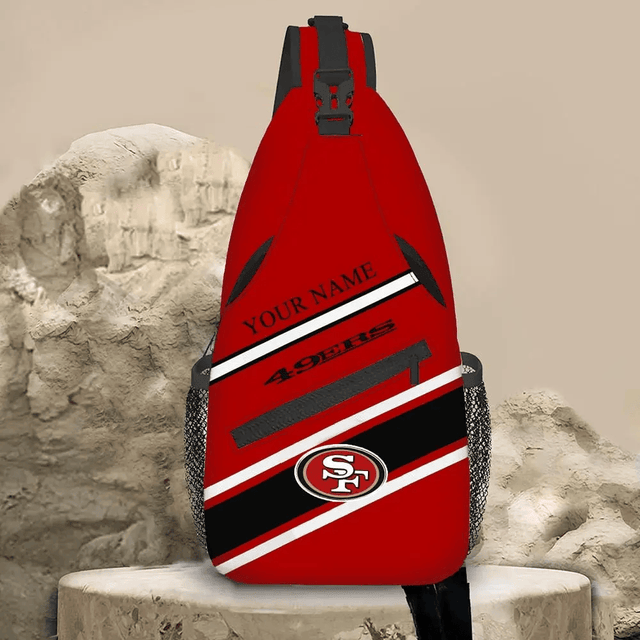 LIMITED EDITION - NEW CUSTOMIZED NFL11 SF49 SAN FRANCISCO 49ERS SLING BAG