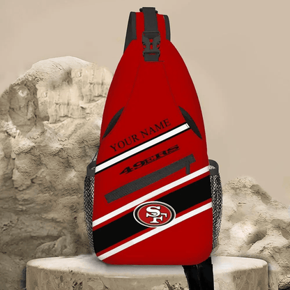 LIMITED EDITION - NEW CUSTOMIZED NFL11 SF49 SAN FRANCISCO 49ERS SLING BAG