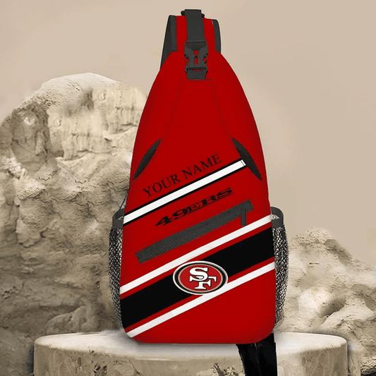 LIMITED EDITION - NEW CUSTOMIZED NFL11 SF49 SAN FRANCISCO 49ERS SLING BAG