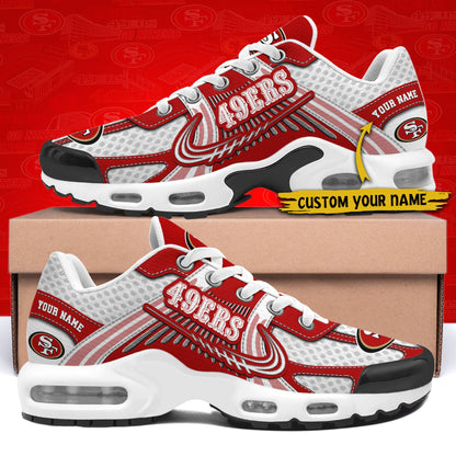 LIMITED EDITION - NEW CUSTOMIZED NFL11 SF49 SAN FRANCISCO 49ERS UNISEX AIR MAX PLUS SNEAKERS