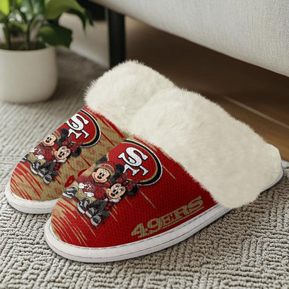 [SPECIAL OFFER] NEW CUSTOMIZED NFL11 SF49 SAN FRANCISCO 49ERS COTTON SLIPPERS