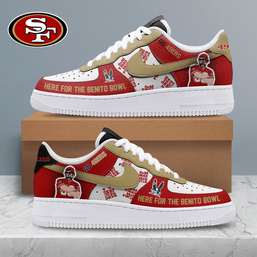 LIMITED EDITION - NEW CUSTOMIZED NFL11 SF49 SAN FRANCISCO 49ERS SUPER BOWL HALFTIME SHOW AF1 SHOES