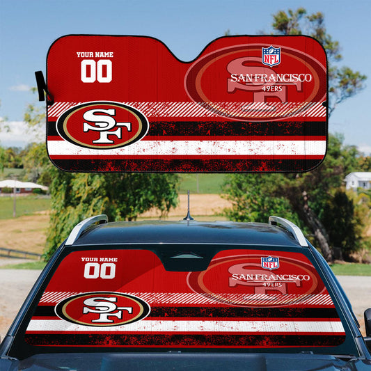 LIMITED EDITION - NEW CUSTOMIZED NFL11 SF49 SAN FRANCISCO 49ERS AUTO WINDSHIELD SHADE